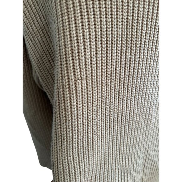 WAYF Camel Knit Turtleneck Long Sleeve Tunic Sweater Size Small - Picture 13 of 13